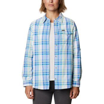 Columbia Overhemd Dames, Eden Prairie Long Sleeve Blauw, 83KEDVFXU